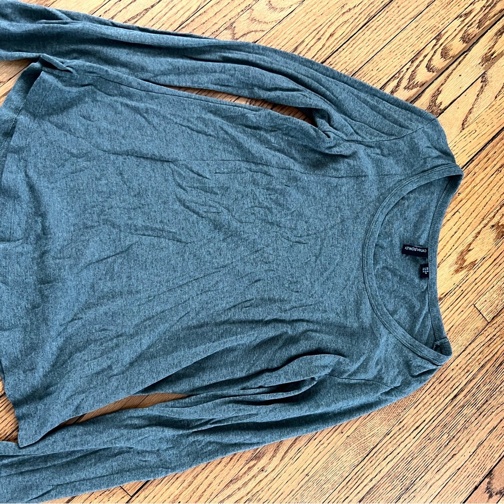 Cynthia Rowley Green Long Sleeve Tee